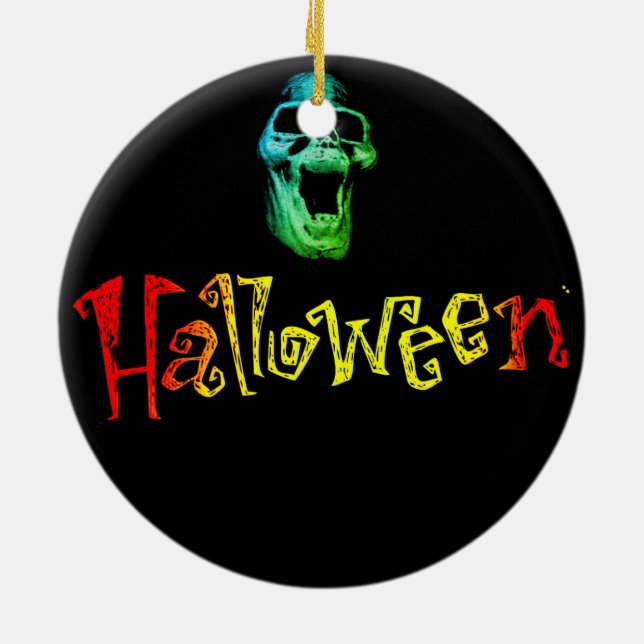 Halloween Ceramic Ornament (Back)