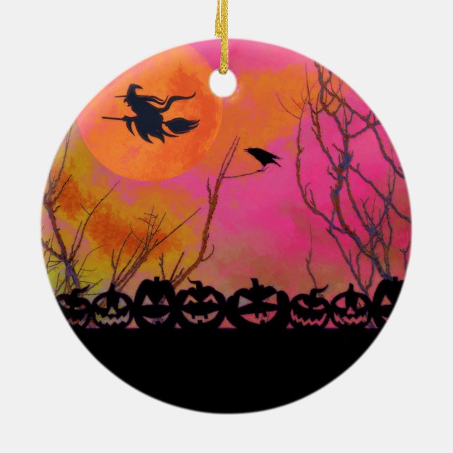 Halloween Ceramic Tree Decoration (Back)