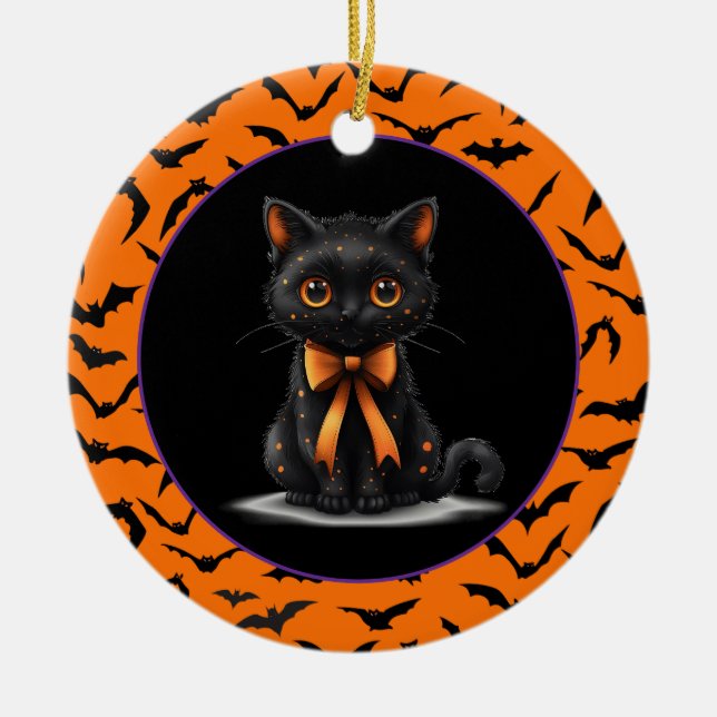 Halloween  ceramic tree decoration (Front)