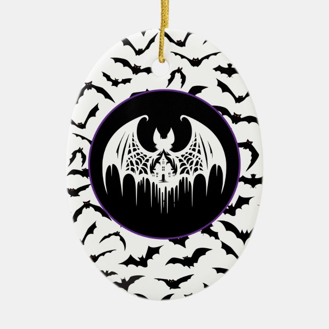 Halloween  ceramic tree decoration (Front)