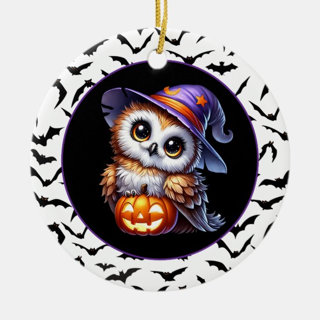 Halloween  ceramic tree decoration (Front)