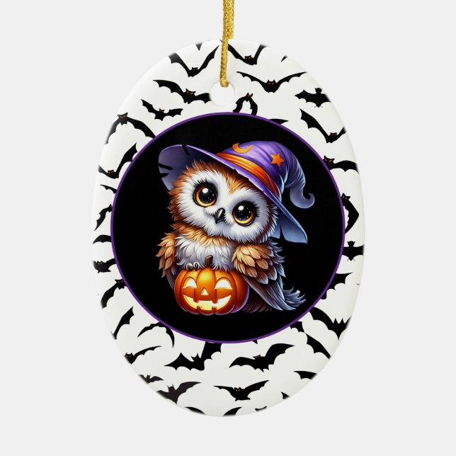 Halloween  ceramic tree decoration (Front)