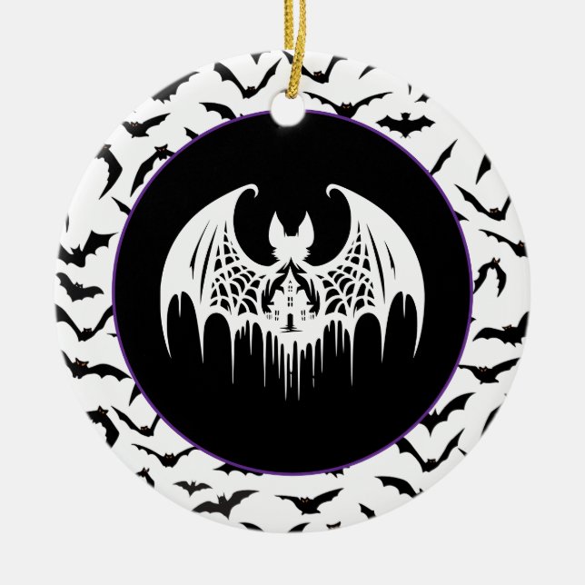 Halloween  ceramic tree decoration (Front)