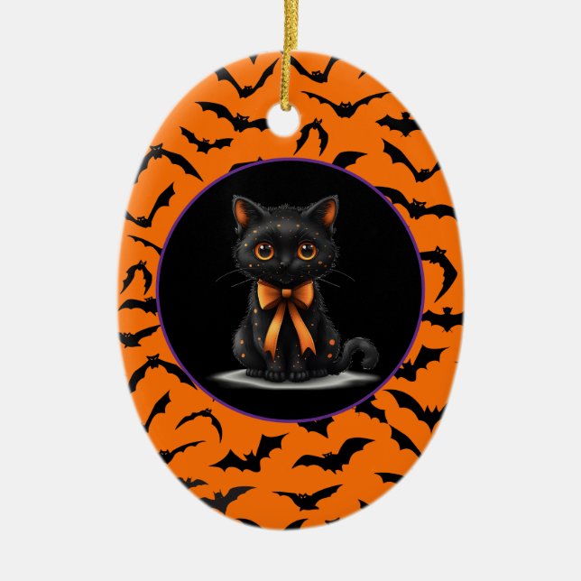 Halloween  ceramic tree decoration (Front)