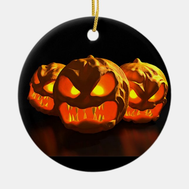 Halloween Ceramic Tree Decoration (Front)