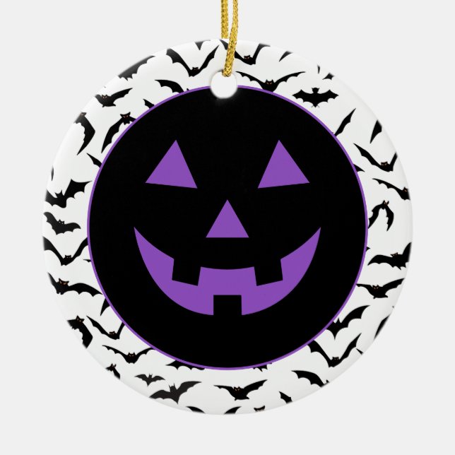 Halloween  ceramic tree decoration (Front)