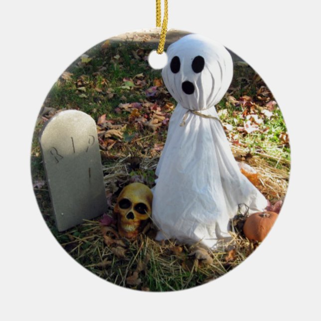 Halloween Ceramic Tree Decoration (Front)