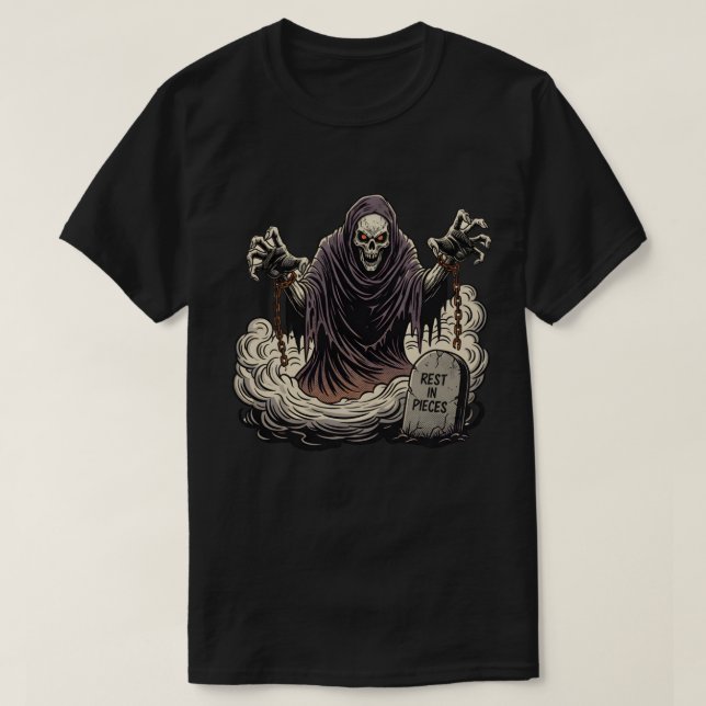 Halloween Chained Reaper Horror T-Shirt (Design Front)