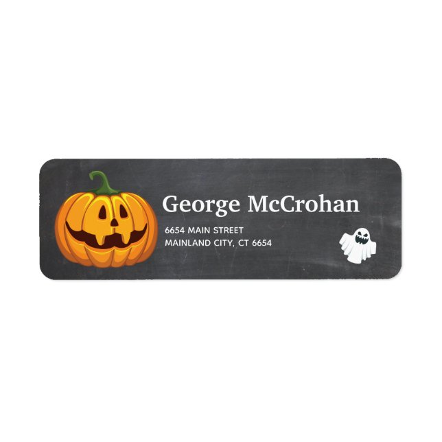 Halloween Chalkboard Little Pumpkin (Front)