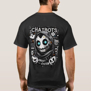 🤖Halloween Chatbot AI Funny Ghost In Machine 👻🎃 T-Shirt
