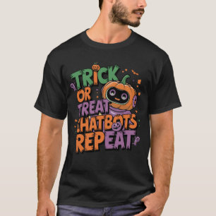 🤖Halloween Chatbot AI Funny Trick or Treat👻🎃 T-Shirt