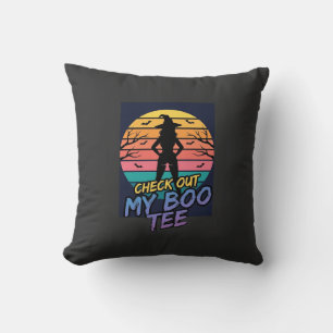 Halloween Check Out My Boo Tee Design_1 Cushion