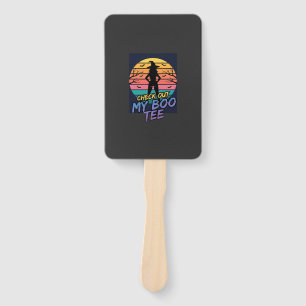 Halloween Check Out My Boo Tee Design_1 Hand Fan