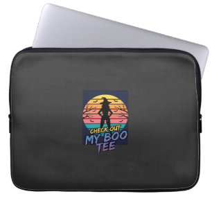 Halloween Check Out My Boo Tee Design_1 Laptop Sleeve