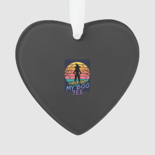 Halloween Check Out My Boo Tee Design_1 Ornament