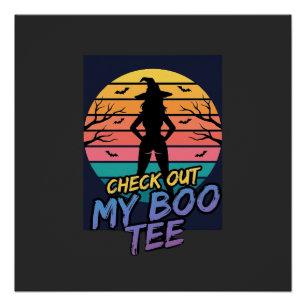 Halloween Check Out My Boo Tee Design_1 Poster