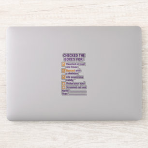 Halloween Checklist Checked Boxes Spooky To-Do