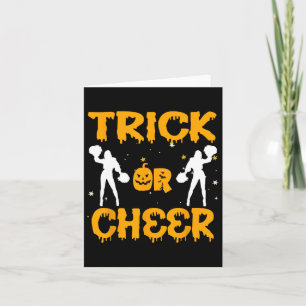 Halloween Cheerleading Funny Costume Cheerleader C Card