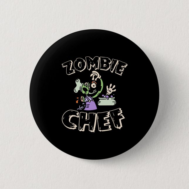 Halloween Chef 6 Cm Round Badge (Front)
