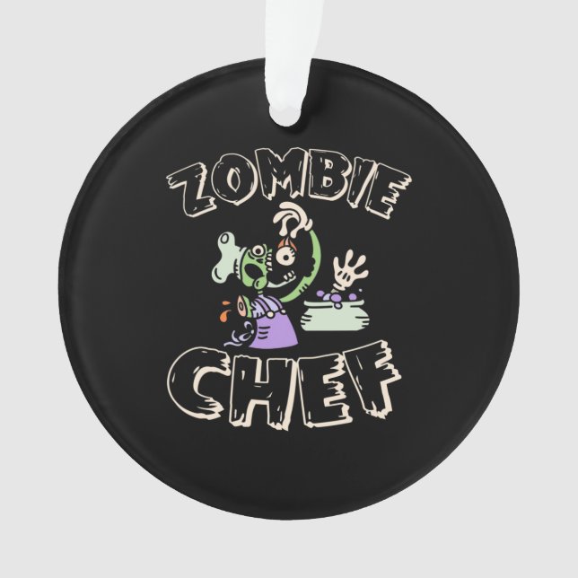 Halloween Chef Ornament (Front)