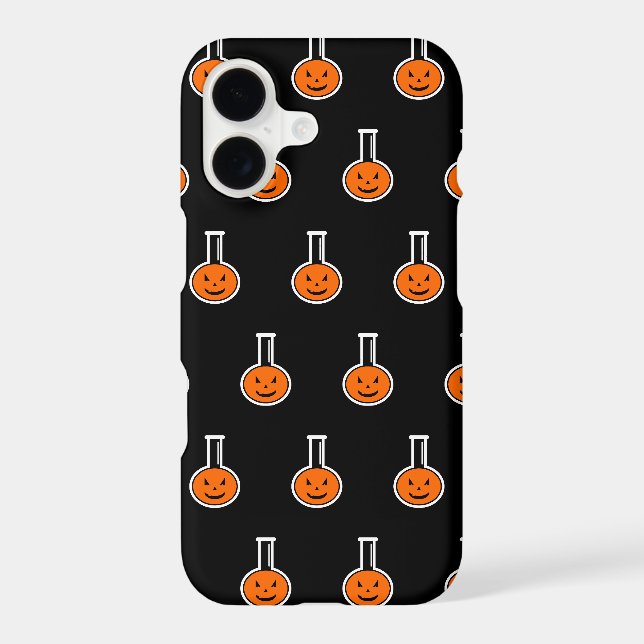Halloween Chemistry Pumpkin Pattern iPhone 11 Case (Back)