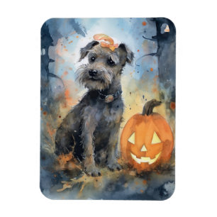 Halloween Chesapeake Bay Terrier With Pumpkins Magnet