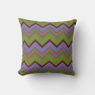 Halloween Chevron Pattern Cushion