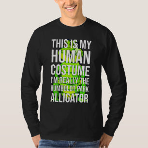 Halloween Chicago Humboldt Park Alligator Costume T-Shirt
