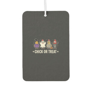 Halloween Chick or Treat Funny Chicken Costume Des Car Air Freshener