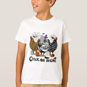 Halloween Chicken Chick Or Treat Spooky Season Pum T-Shirt
