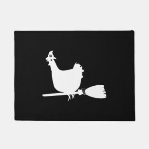 Halloween Chicken Chickens Witch Funny Gift Doormat