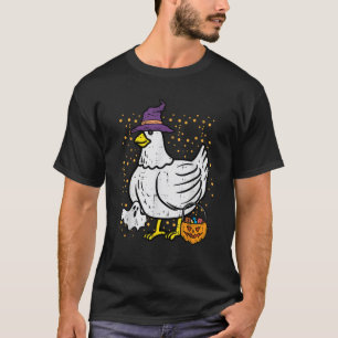 Halloween Chicken Rooster Costume Farmer Men Women T-Shirt