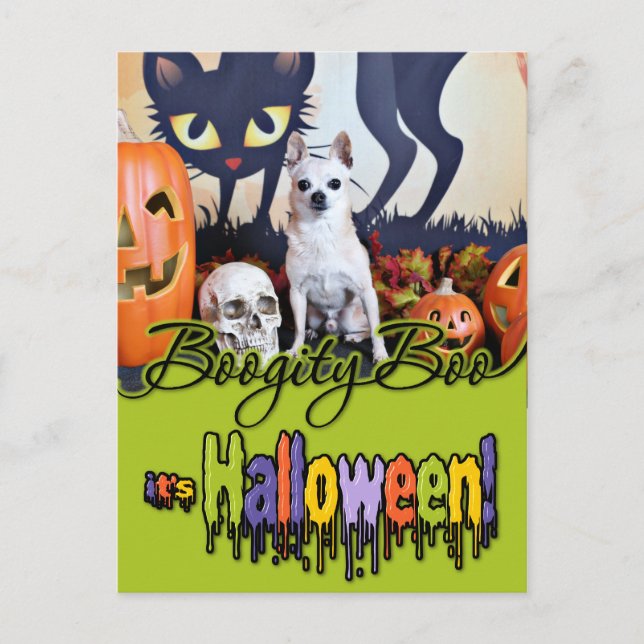 Halloween - Chihuahua - Chulo Postcard (Front)