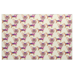 Halloween Chihuahua Fabric