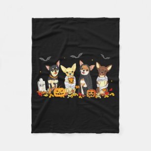 Halloween Chihuahua Ghost Soky Chihuahua Lovers Do Fleece Blanket