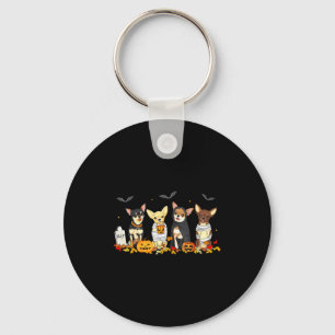 Halloween Chihuahua Ghost Soky Chihuahua Lovers Do Key Ring
