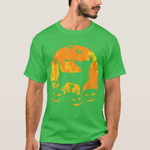 Halloween Chihuahua Jack O Lantern Dog Pumpkin Fun T-Shirt