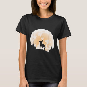 Halloween Chihuahua Moon Dogs Lover Funny Hallowee T-Shirt