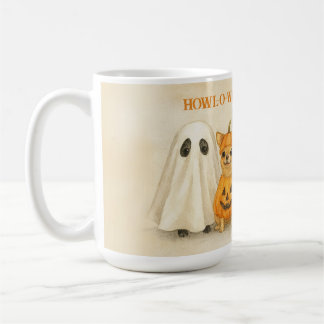 Halloween Chihuahua Mug – Cute Ghost, Pumpkin, 