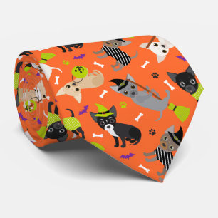 Halloween Chihuahua Neck Tie