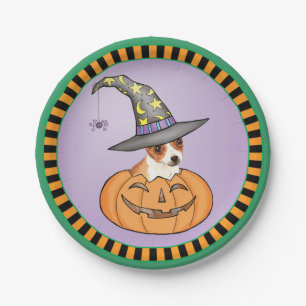 Halloween Chihuahua Paper Plate