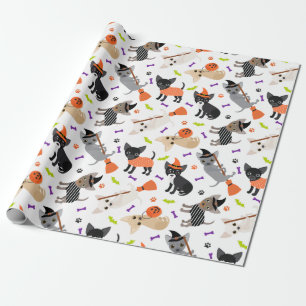 Halloween Chihuahua Wrapping Paper