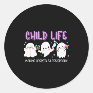 Halloween Child Life Specialist, Fall Child Life S Classic Round Sticker