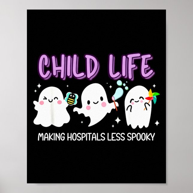 Halloween Child Life Specialist, Fall Child Life S Poster (Front)