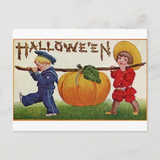 Halloween Children Postcard (Front)