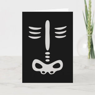 Halloween Children Skeleton Costume Card