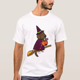 Halloween Chocolate Labrador Cartoon 1 T-Shirt