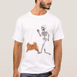  Halloween Chow Chow And Skeleton Long Sleeve T-Shirt