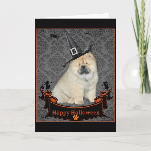 Halloween Chow Chow Card (Front)