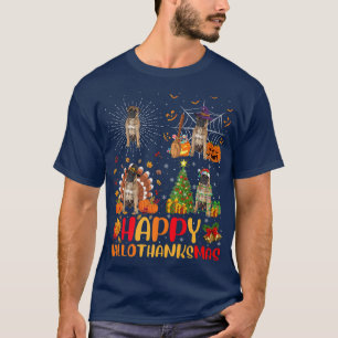 Halloween Christmas Funny Bullmastiff Dog Hallotha T-Shirt